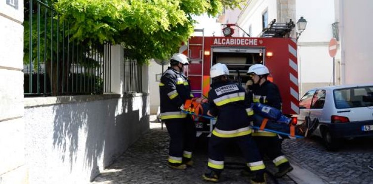 Simulacro no Centro Histórico da Vila