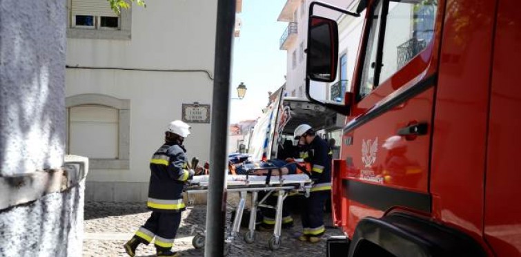 Simulacro no Centro Histórico da Vila