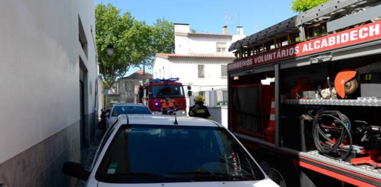 Simulacro no Centro Histórico da Vila