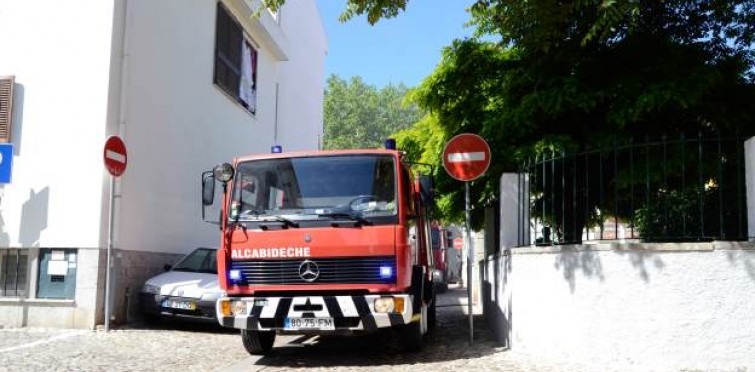 Simulacro no Centro Histórico da Vila