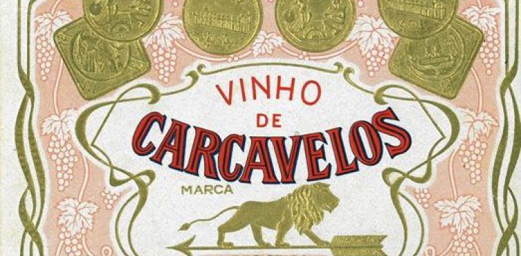 Rótulo de "Carcavelos". Produção de Manuel Rodrigues Pinho