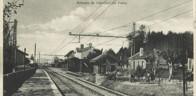 Estação de Carcavelos, c. 1930 | Coleção José Santos Fernandes – Arquivo Histórico Municipal