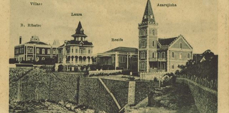 Praia da Azarujinha, c. 1910 | Coleção José Santos Fernandes – Arquivo Histórico Municipal