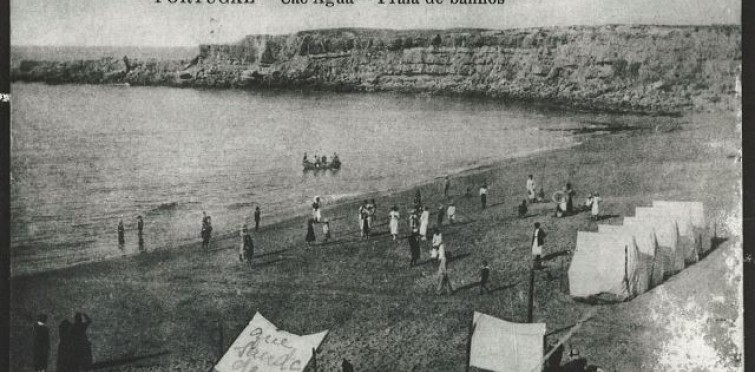 Praia de S. Pedro do Estoril, c. 1920 | Coleção José Santos Fernandes – Arquivo Histórico Municipal