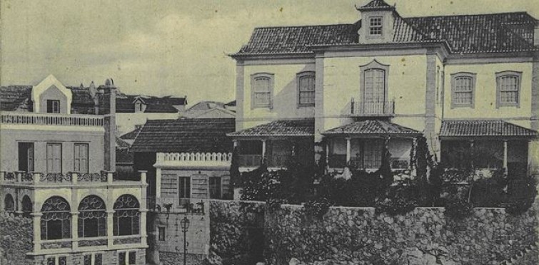 Casa Maria Amália Vaz de Carvalho, em Cascais, c. 1900 | Coleção Municipal de Bilhetes-postais Ilustrados – Arquivo Histórico Municipal