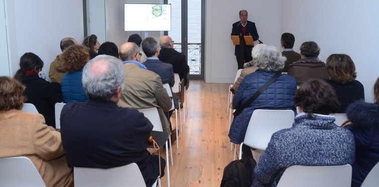 Presidente da Câmara de Cascais, Carlos Carreiras, no lançamento da obra