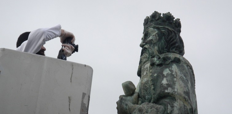 Levantamento do estado de conservação da estátua de bronze, do monumento a D. Pedro I