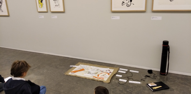 Projeto com a Comunidade "Maiores Menores".Exposição "Coleção da Casa das Histórias Paula Rego" © Serviço Cultural e Educativo da Fundação D. Luís, 2021/2022