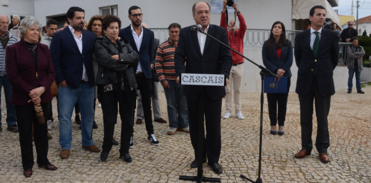 Presidente da Câmara de Cascais na homenagem a José Leste Presidente da Câmara de Cascais na homenagem a José Leste