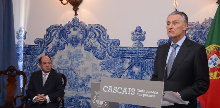 Professor Doutor Aníbal Cavaco Silva a discursar