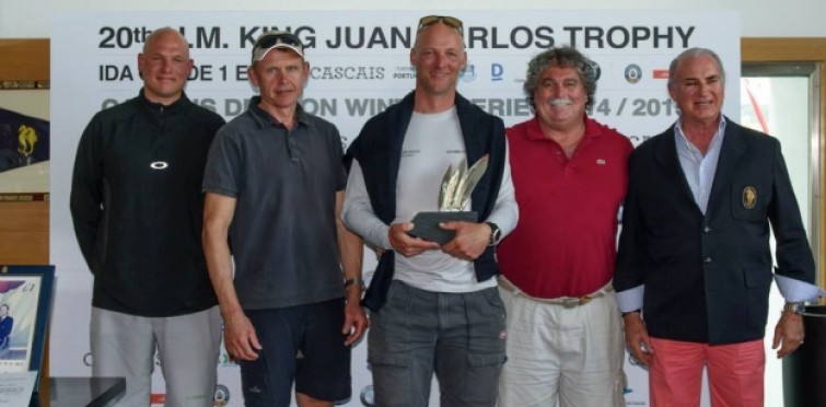 Prémio Stavros Lars Hendriksen, Frithjof Kleen e Bo Selko  com Miguel Horta e Costa. Foto: Ricardo Pinto