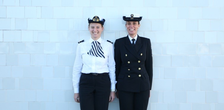 Olga Marques e Maria Goretti Oliveira no Farol de Santa Marta, Cascais 