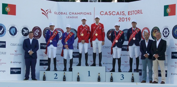 Pódio 2ª classificativa do Longines Global Champions League