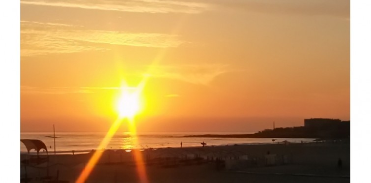 Sunset surf...