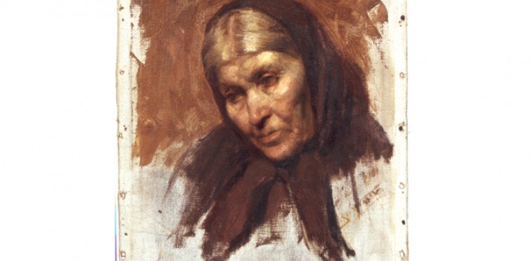 Museu-Biblioteca Condes de Castro Guimarães - Quadro "Retrato de Varina", de Carlos Bonvalot