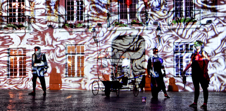 Projeções artspace e 3d mapping