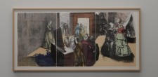 Pormenor da sala de exposições da Casa das Histórias Paula Rego