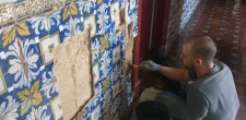 Intervenção de conservação e restauro de azulejos na Casa de Santa Maria | Cascais