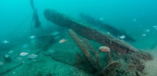 Estrutura de metal de navio afundado, época contemporânea | Carcavelos