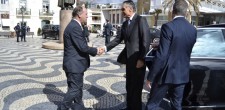 Aníbal Cavaco Silva chega a Cascais naquele que foi o seu último ato oficial enquanto Presidente da República.