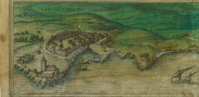 Panorâmica de Cascais, impressa em 1572 | Coleção Almarjão - Arquivo Histórico Municipal
