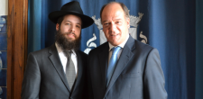 Rabino Eli Rosenfeld com Carlos Carreiras.