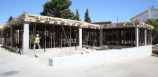 Obra em curso do novo laboratório da Escola Matilde Rosa Araújo