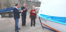 Batismo embarcação raquero para prática de vela adaptada